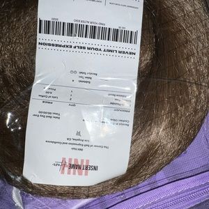 Insert name here brown ponytail hair